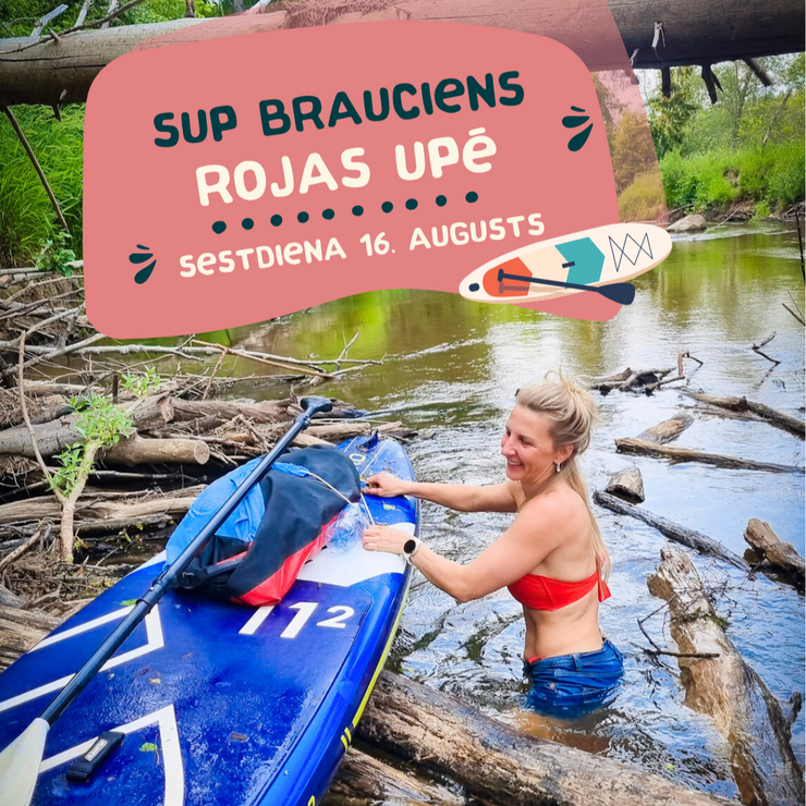 SUP brauciens Rojas upē
