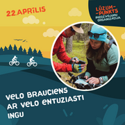 Grupa pilna. Velo brauciens ar velo entuziasti Ingu